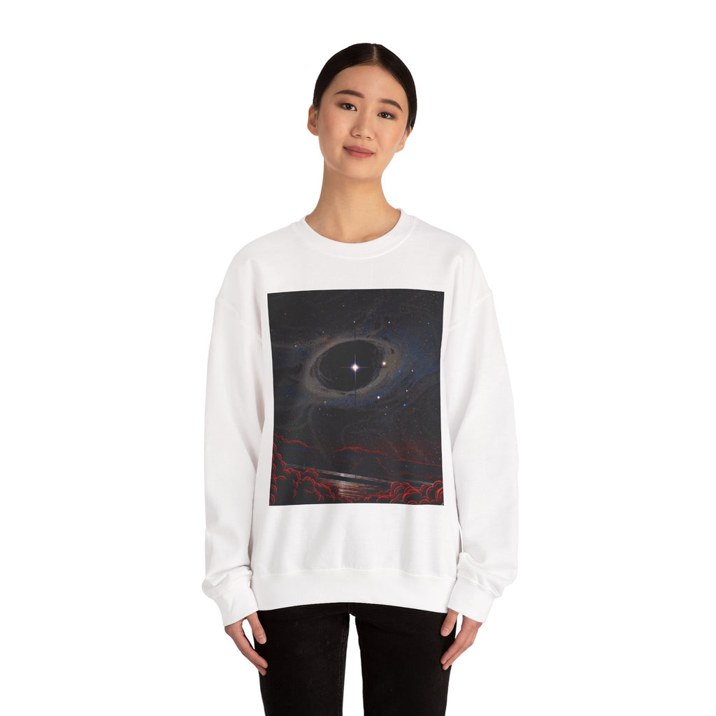 Cosmic Eclipse Crewneck Sweatshirt — 'Legaciess' Logo Back