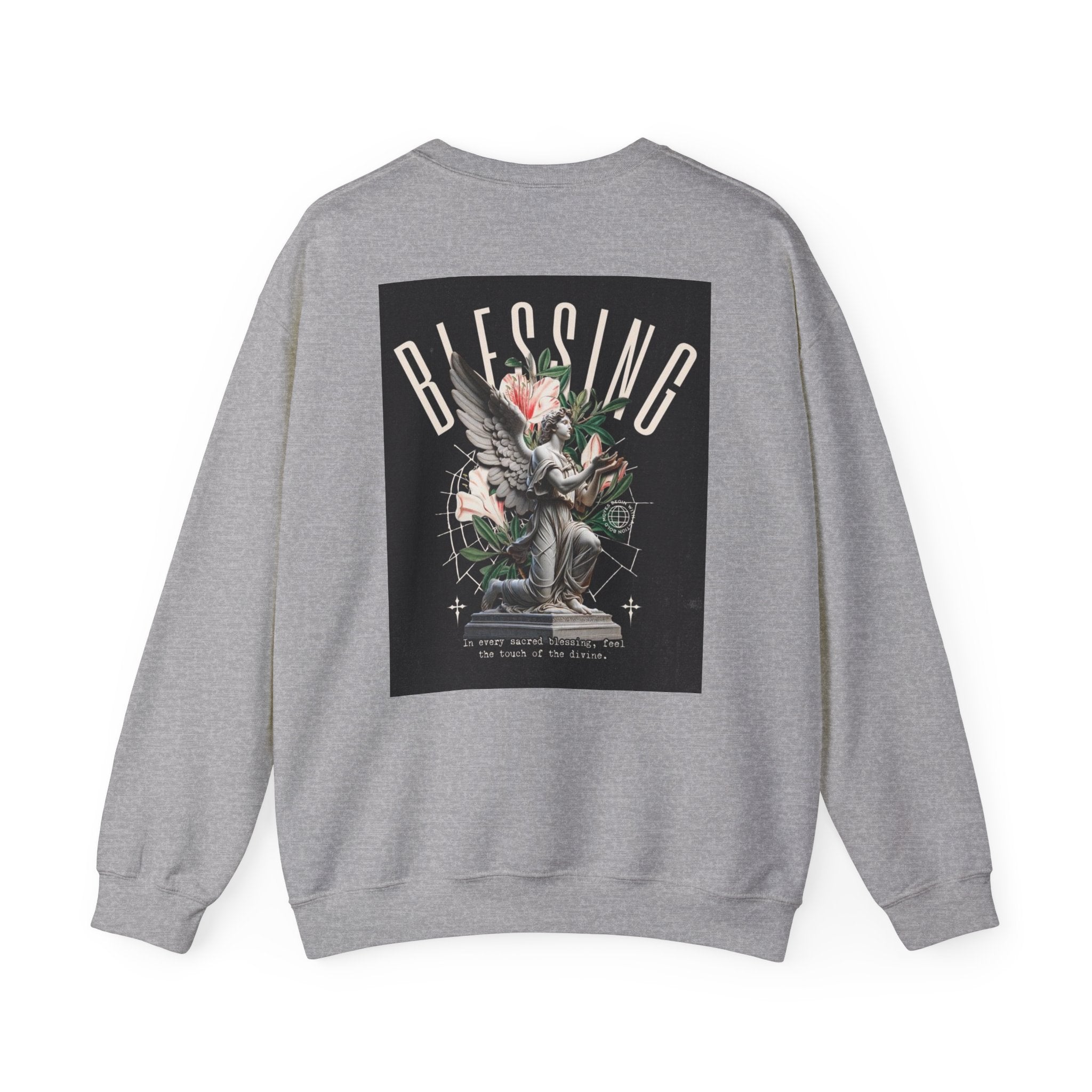 Blessing Statue Graphic Sweatshirt