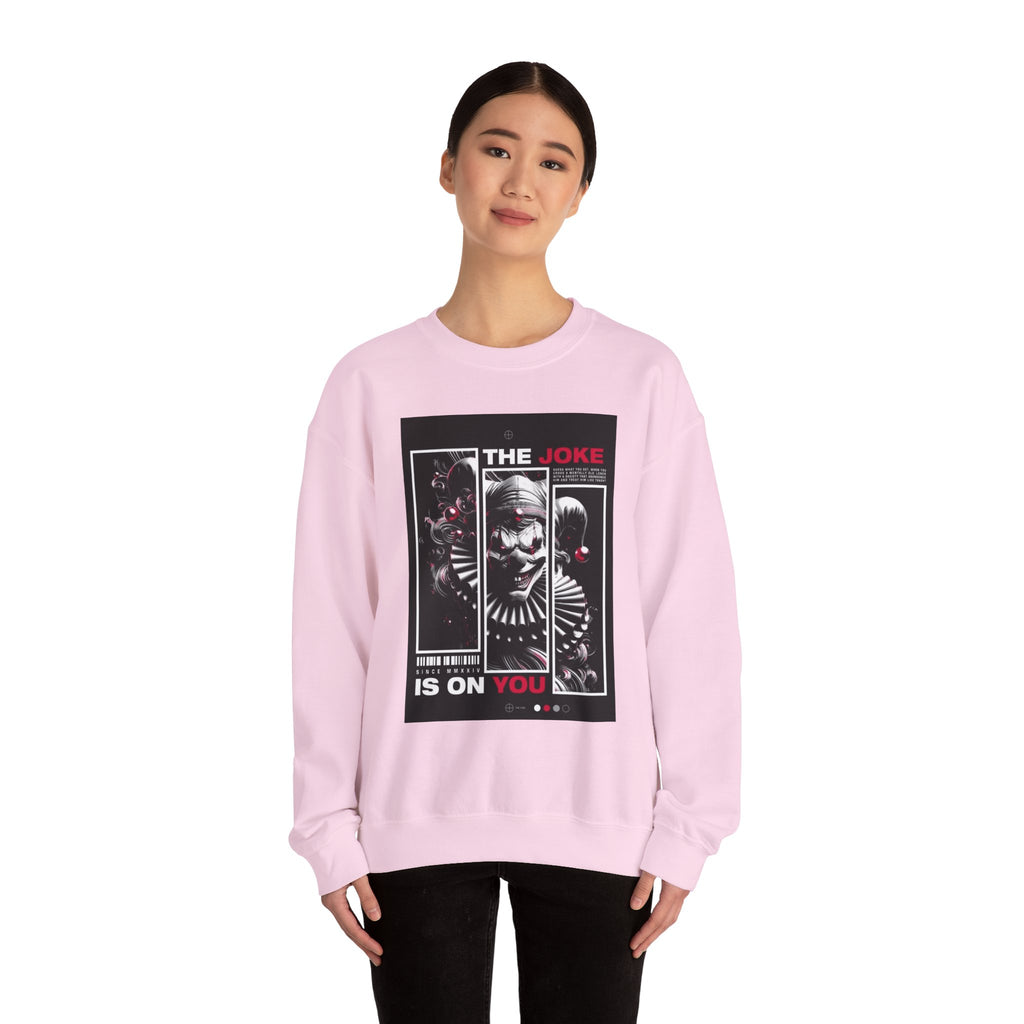 Creepy Clown "The Joke Is On You" Crewneck Sweatshirt