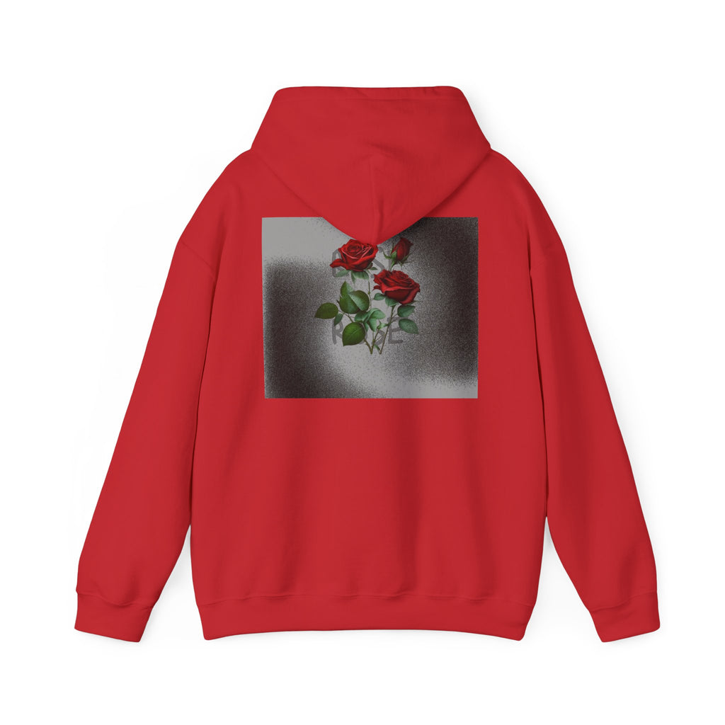 Rose Bloom Hoodie — Vintage Red Roses Graphic Pullover
