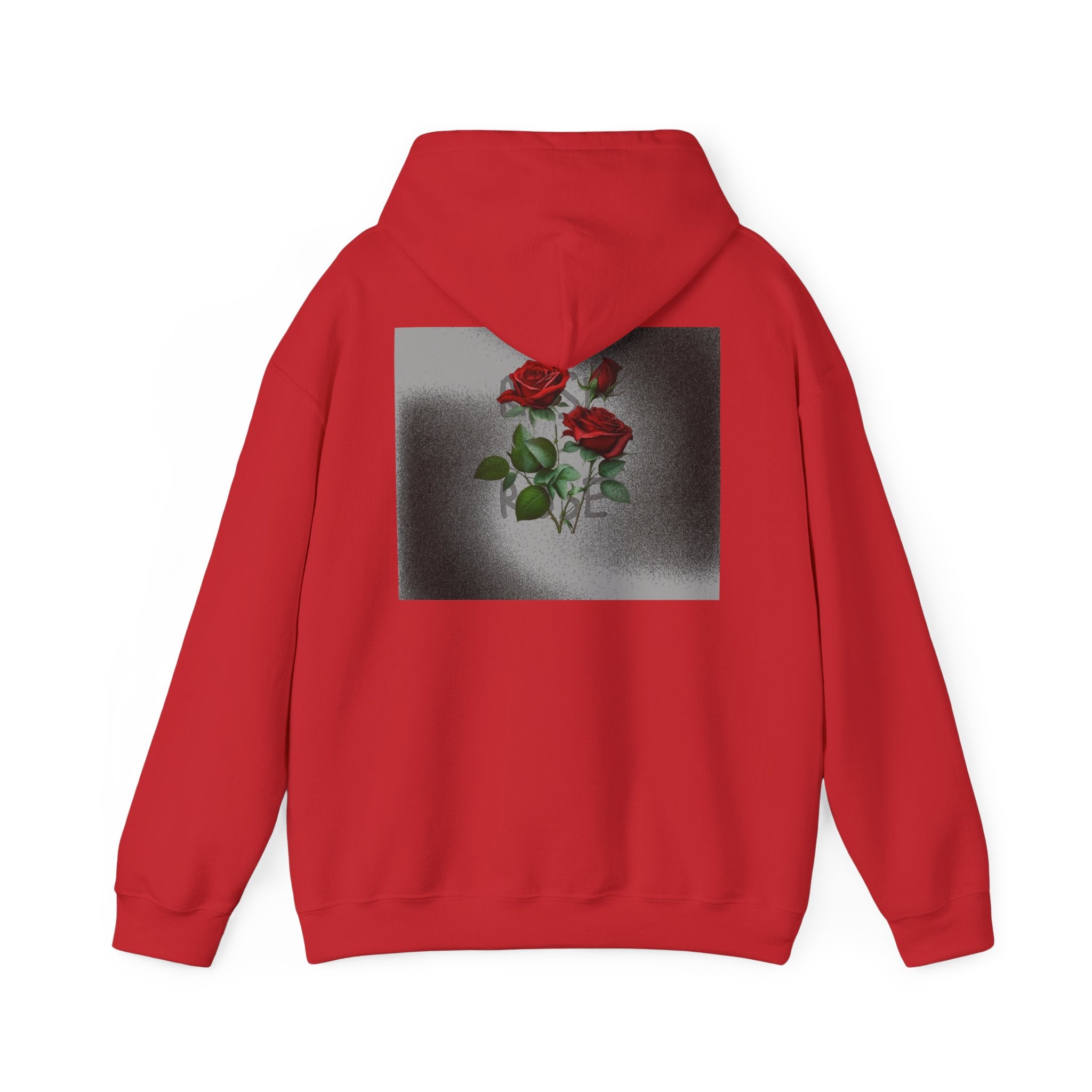 Rose Bloom Hoodie — Vintage Red Roses Graphic Pullover