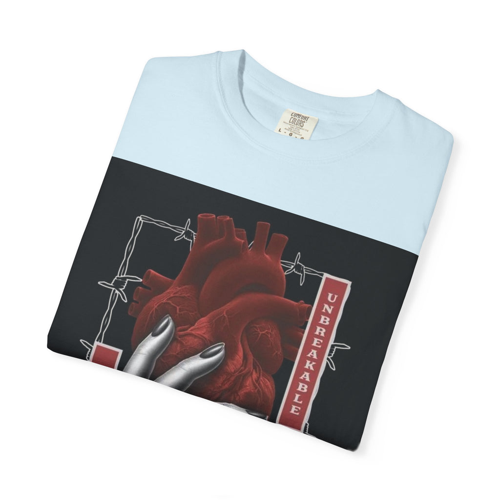 Graphic Heart & Hand T‑Shirt — 'Heartbeat' Gothic Streetwear Tee