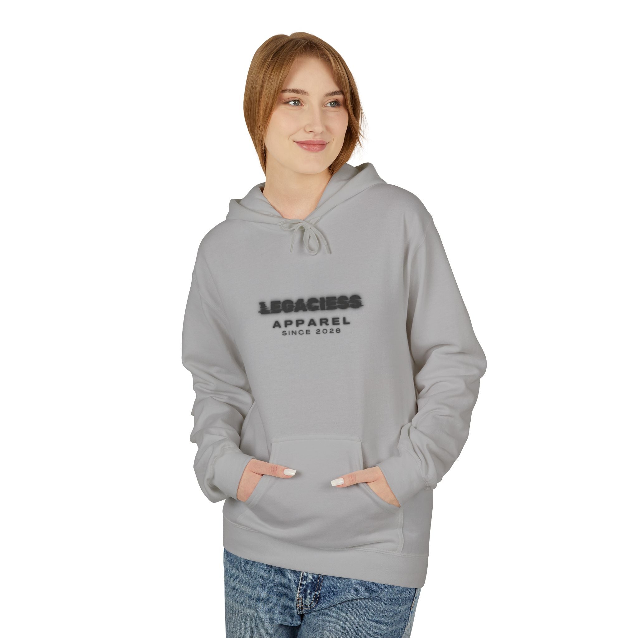 Hoodie — 'Legacies Apparel Since 2028' Minimal Logo Pullover