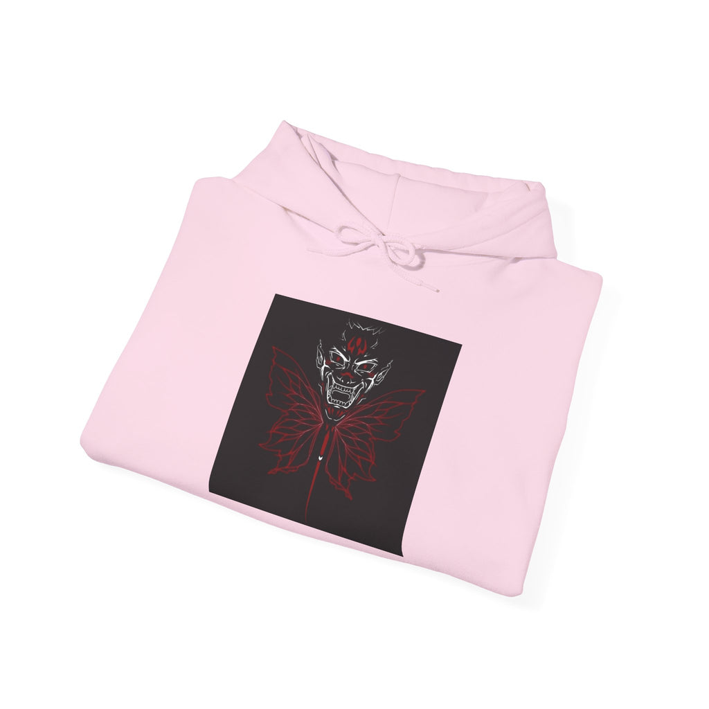 Demonic Butterfly Hoodie - Dark Gothic Skull Winged Design