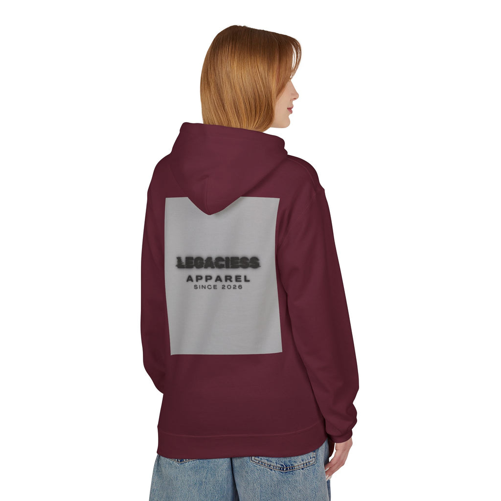 Hoodie — 'Legacies Apparel Since 2028' Minimal Logo Pullover