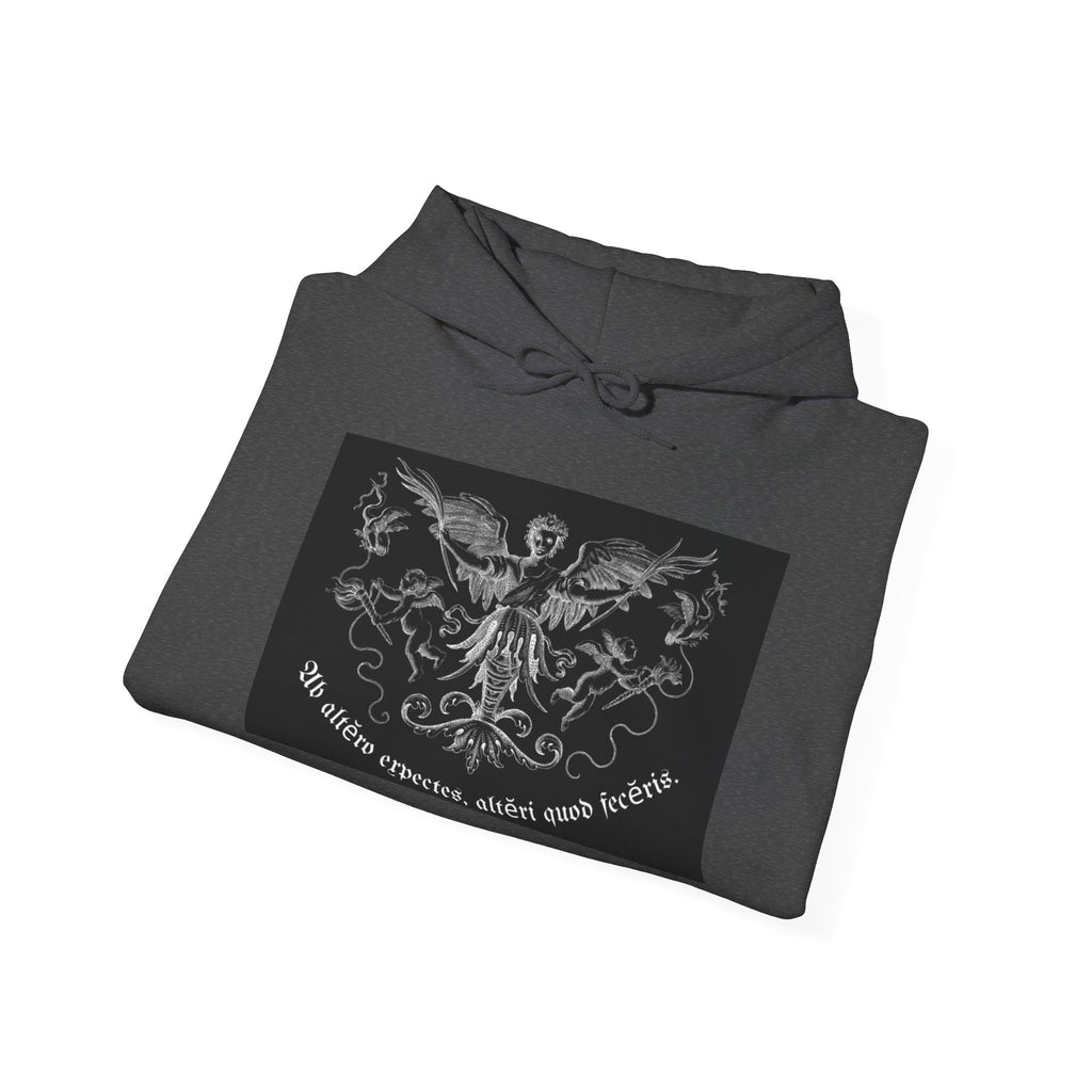Phoenix Crest Hoodie — "We alone create, alone save, alone" Gothic Graphic Sweatshirt