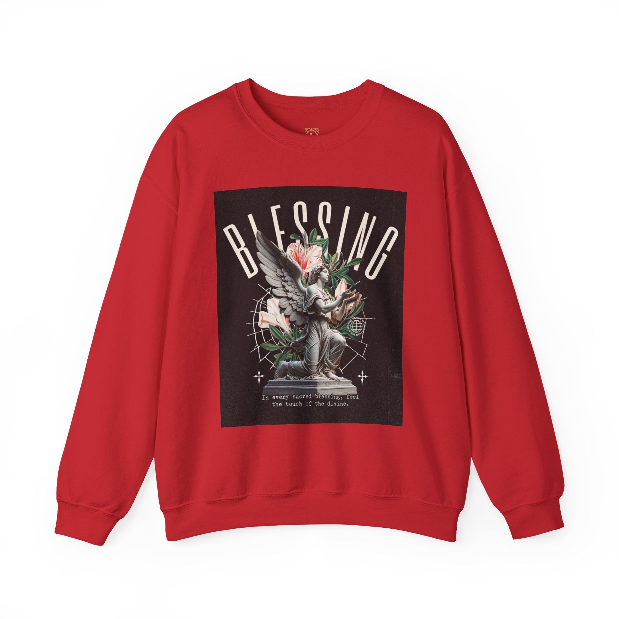 Blessing Statue Graphic Sweatshirt