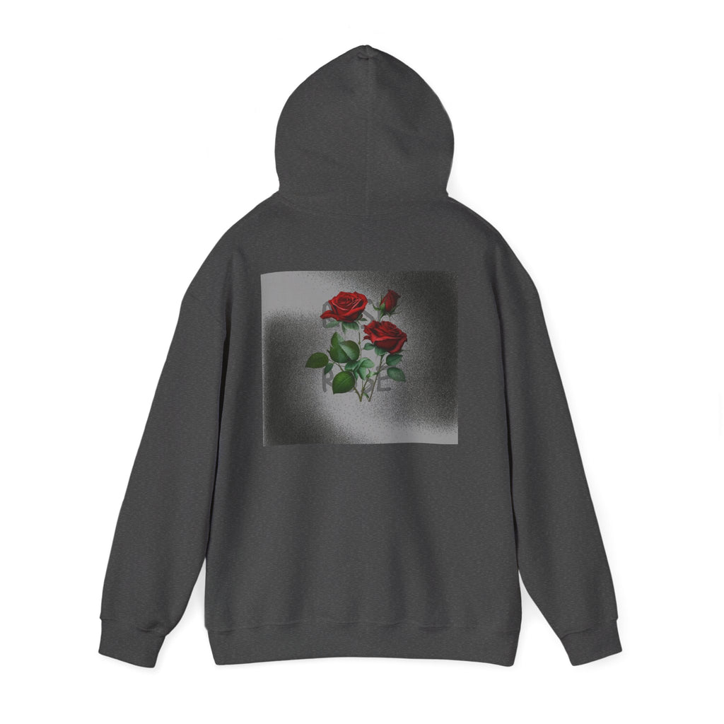 Rose Bloom Hoodie — Vintage Red Roses Graphic Pullover