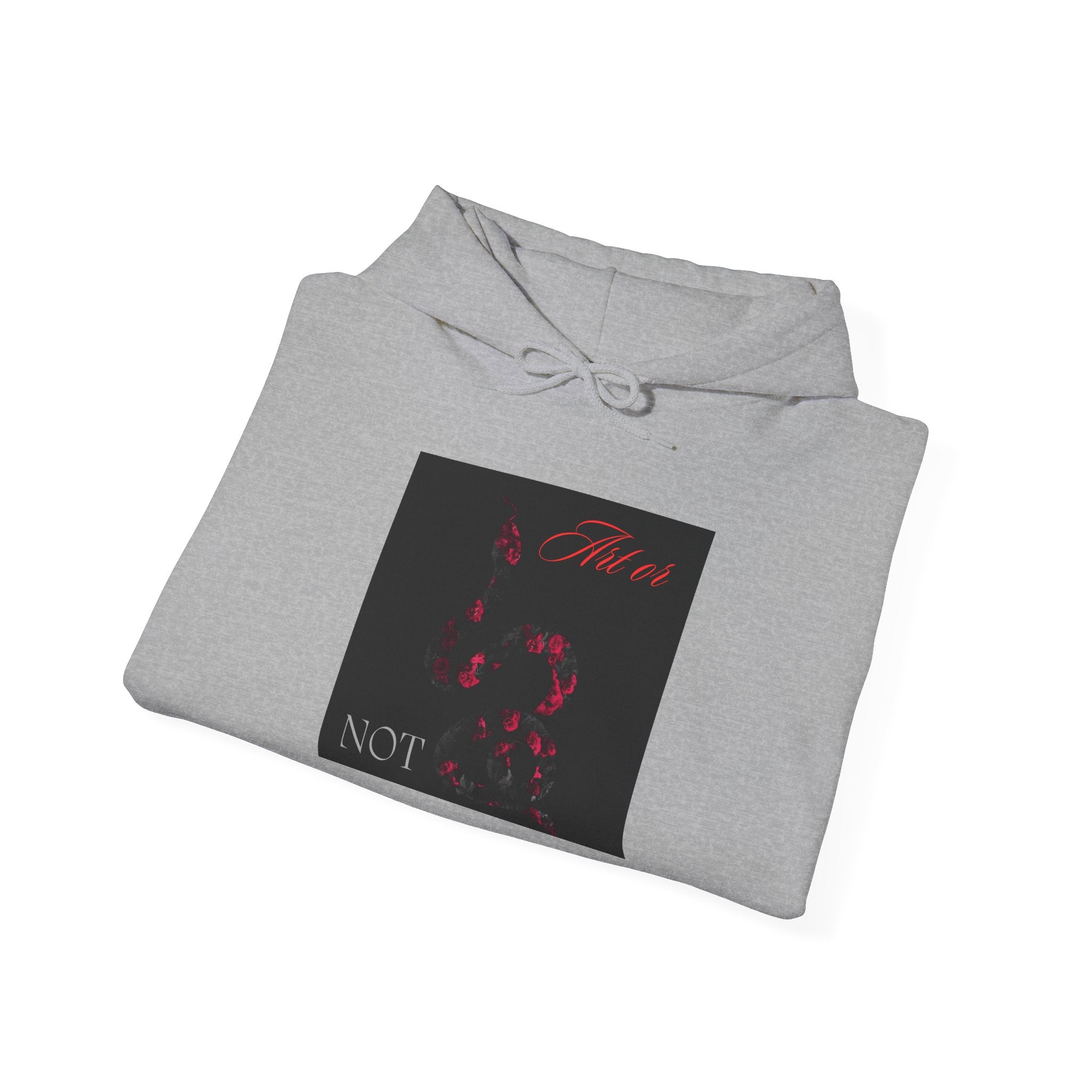 Hoodie — Gothic Red Roses 'Not Mine' Graphic Pullover