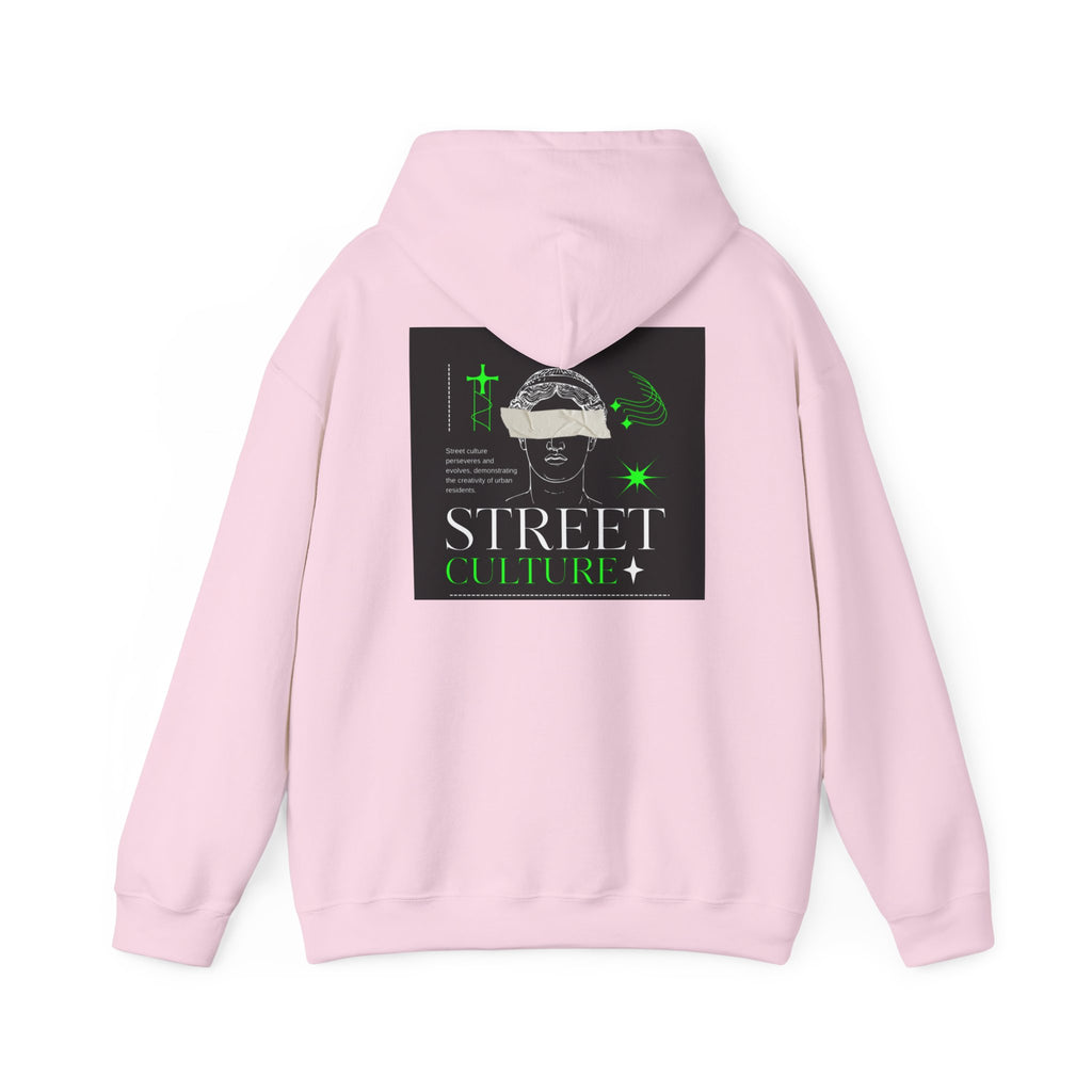 Street Culture Hoodie — Neon Green Graphic Urban Skull Sweatshirt