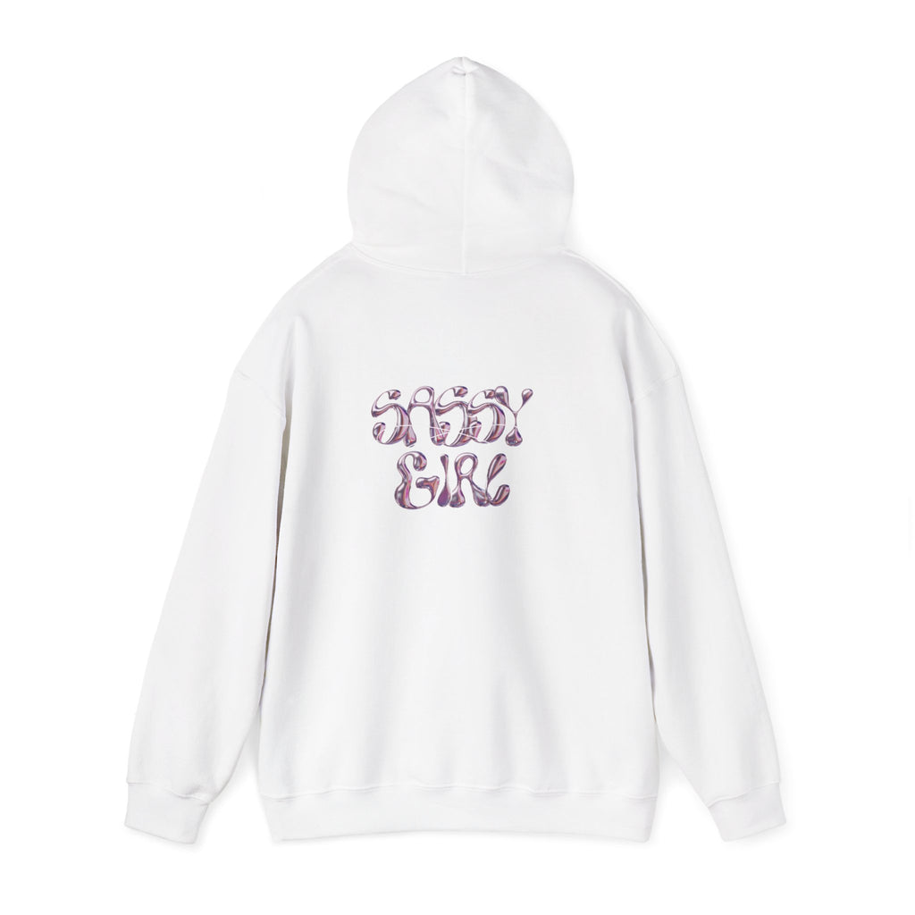 Hoodie — "Shady Girl" Retro Pink Marble Graphic Hoodie