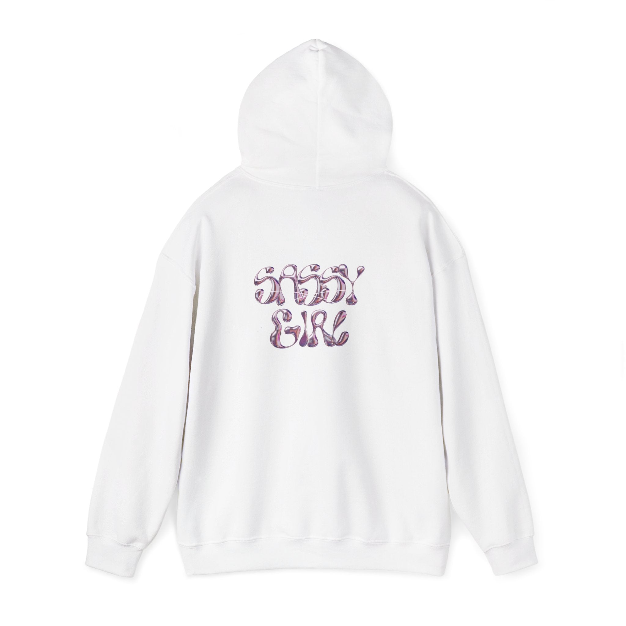 Hoodie — "Shady Girl" Retro Pink Marble Graphic Hoodie
