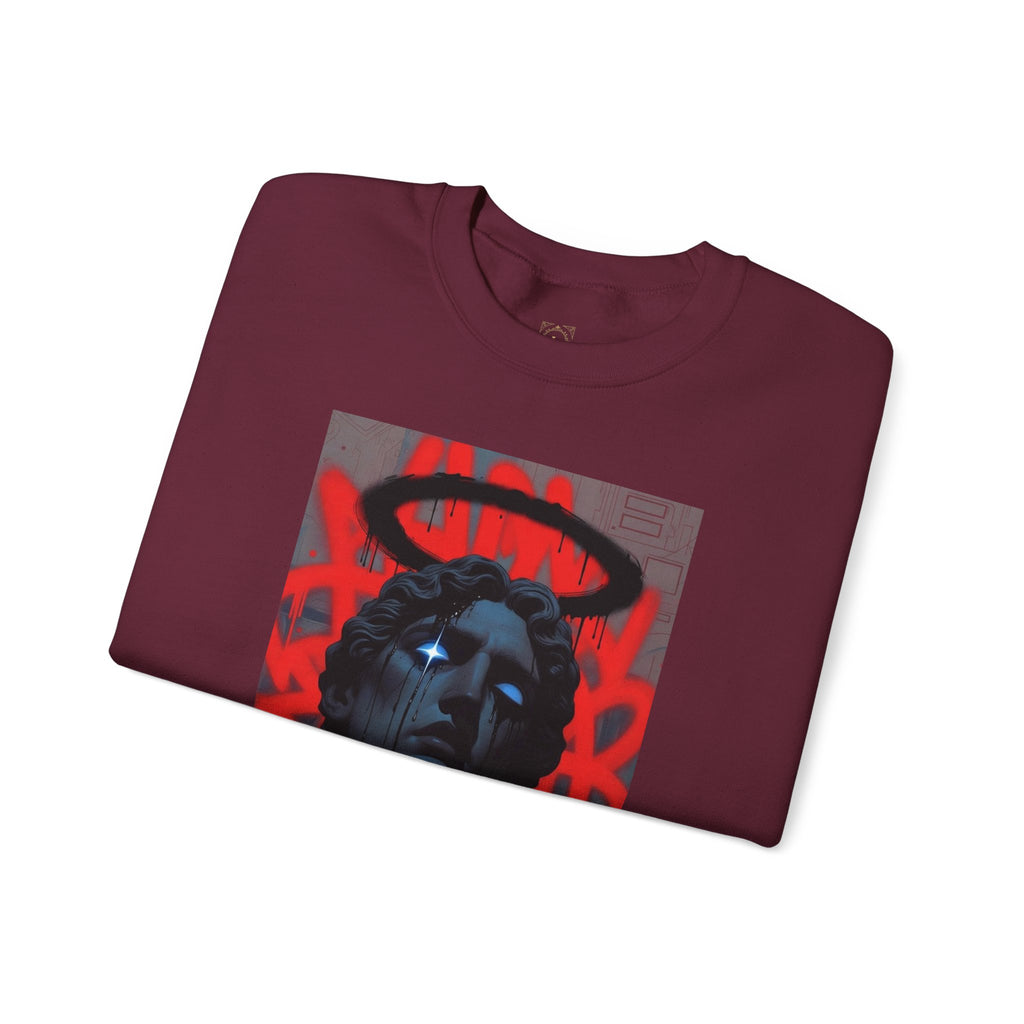 Street Art Statue Crewneck Sweatshirt