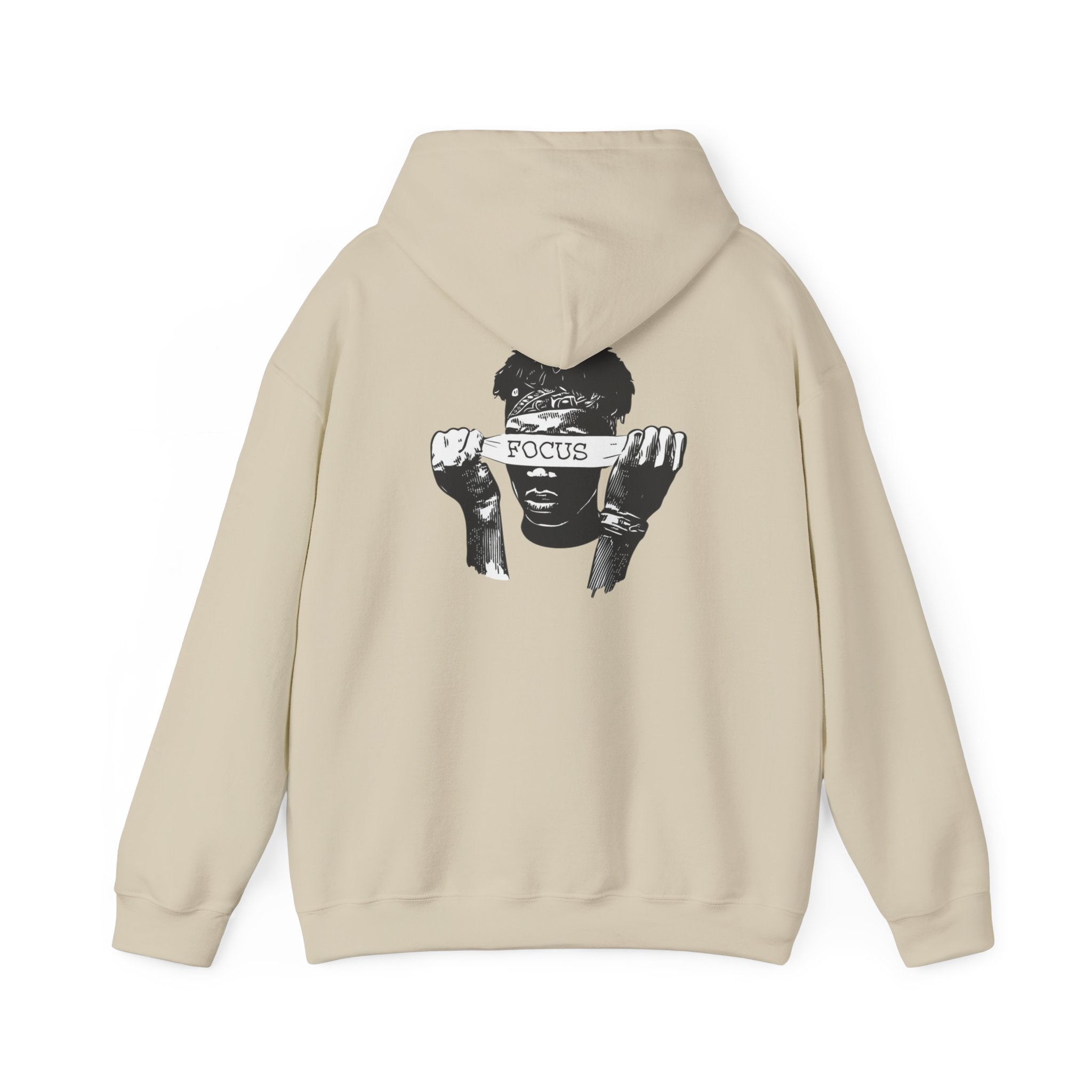 Focus Graphic Hoodie — Monochrome Motivational Streetwear