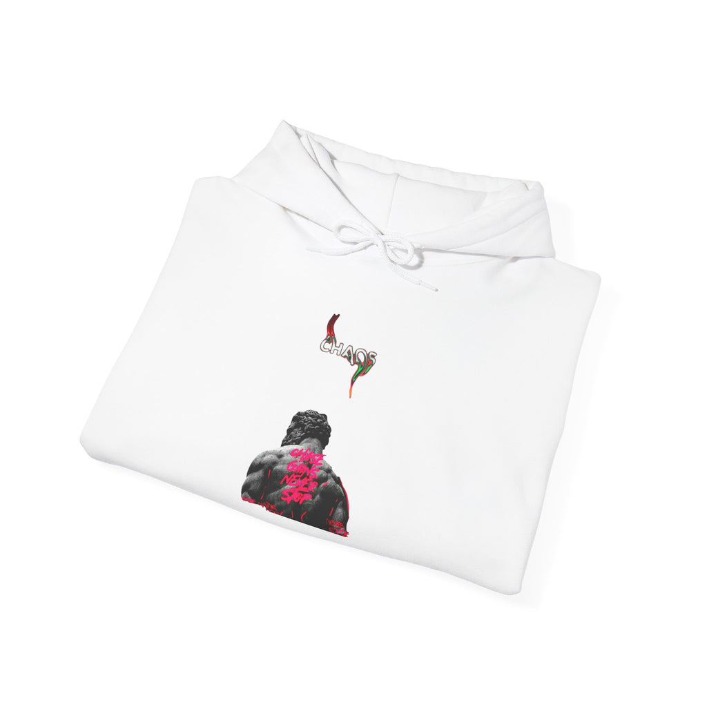 Smoky Rose Backprint Hoodie — Floral Skull Streetwear Pullover