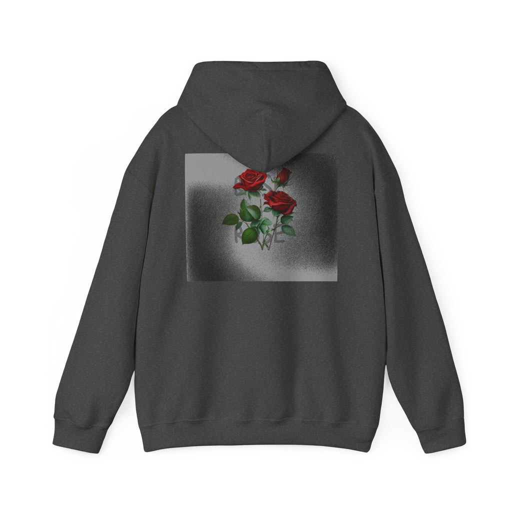 Rose Bloom Hoodie — Vintage Red Roses Graphic Pullover