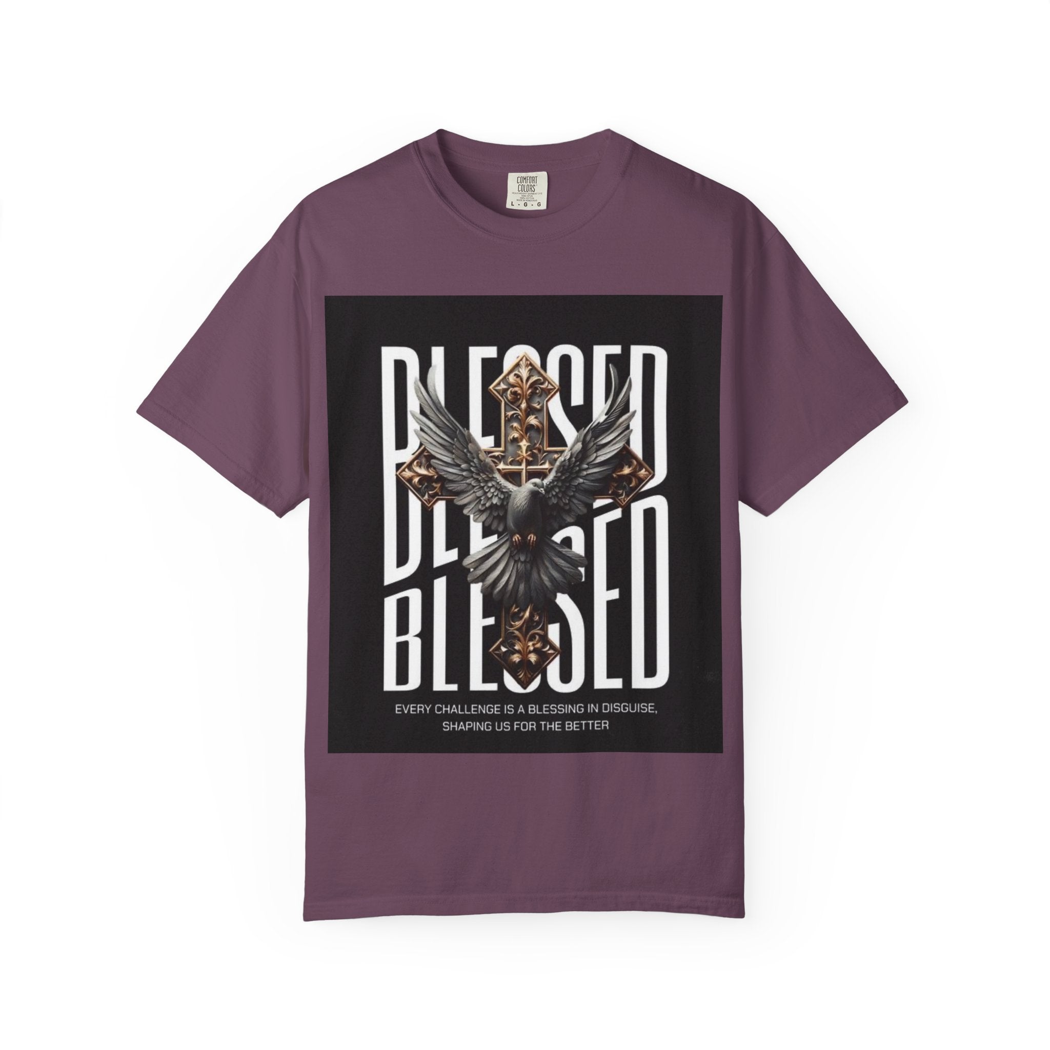 Blessed Dove Graphic T-Shirt — "BLESSED" Faith-Inspired Tee