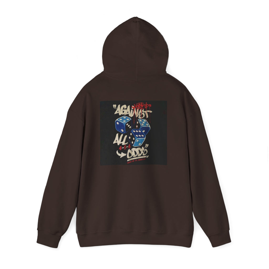 Against All Odds Hoodie — Vintage Dice Graphic Pullover