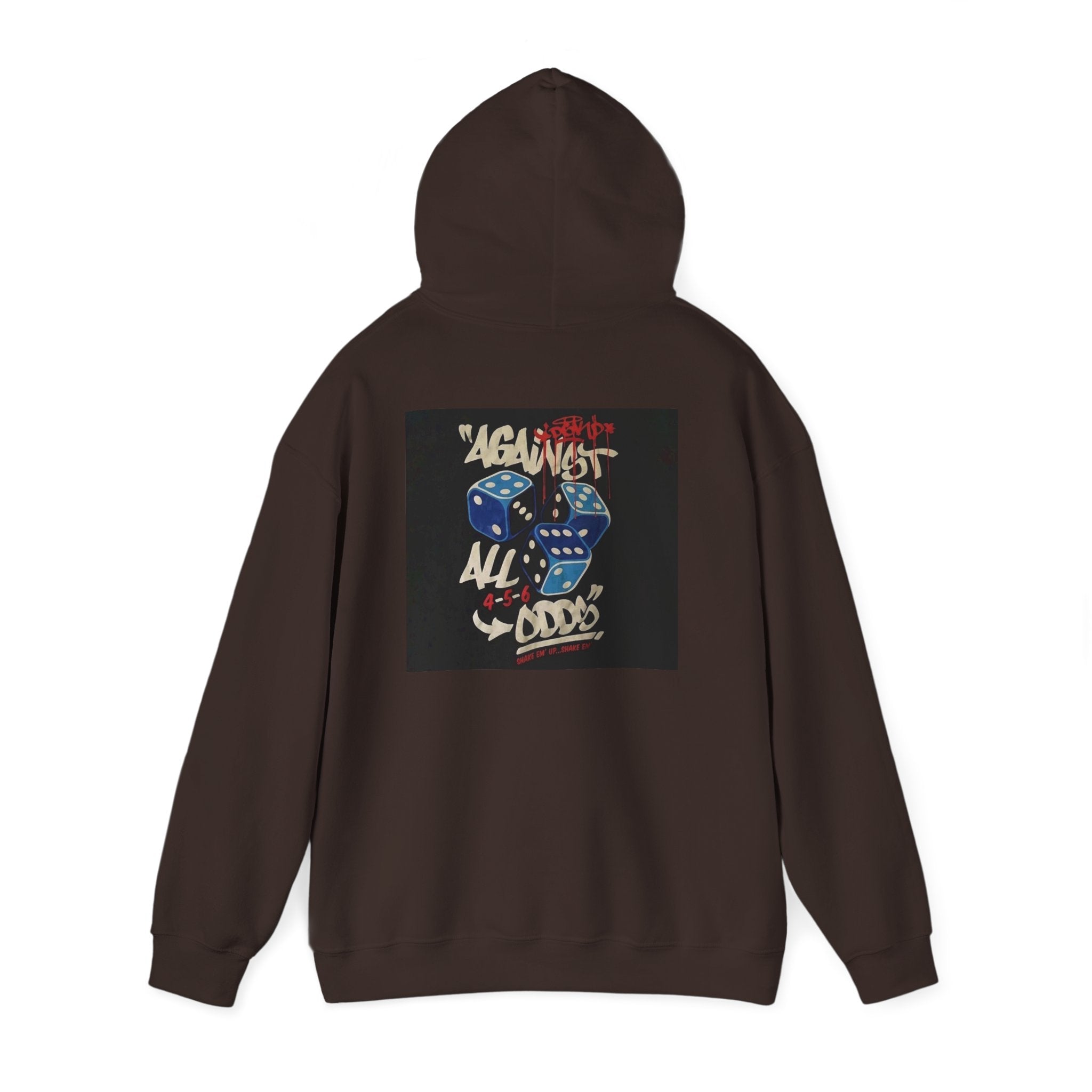 Against All Odds Hoodie — Vintage Dice Graphic Pullover