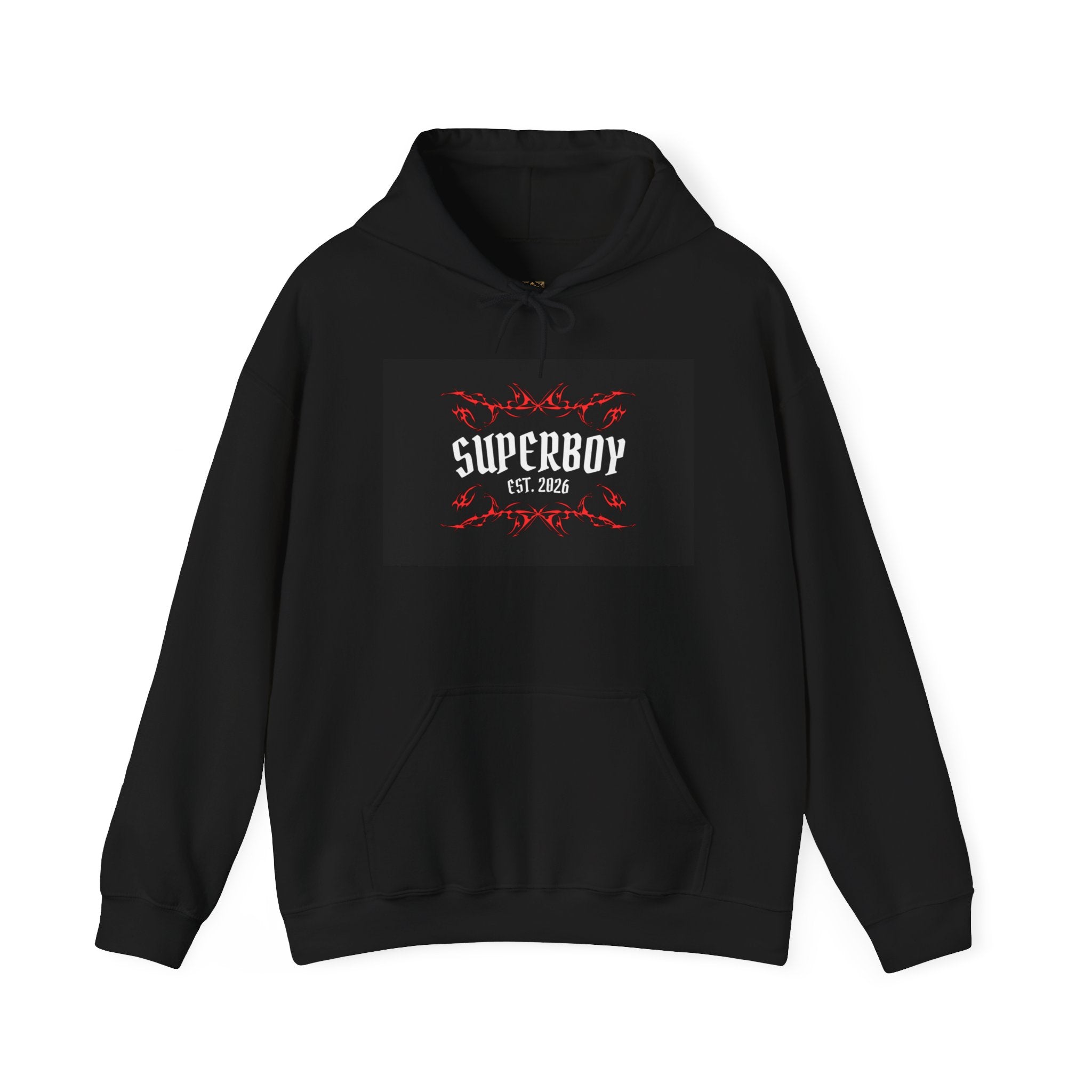 Superboy Hoodie — Vintage Crest 'Superboy Est. 2026' Graphic Pullover