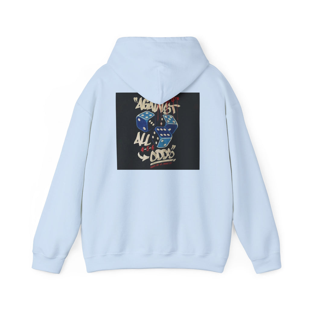 Against All Odds Hoodie — Vintage Dice Graphic Pullover