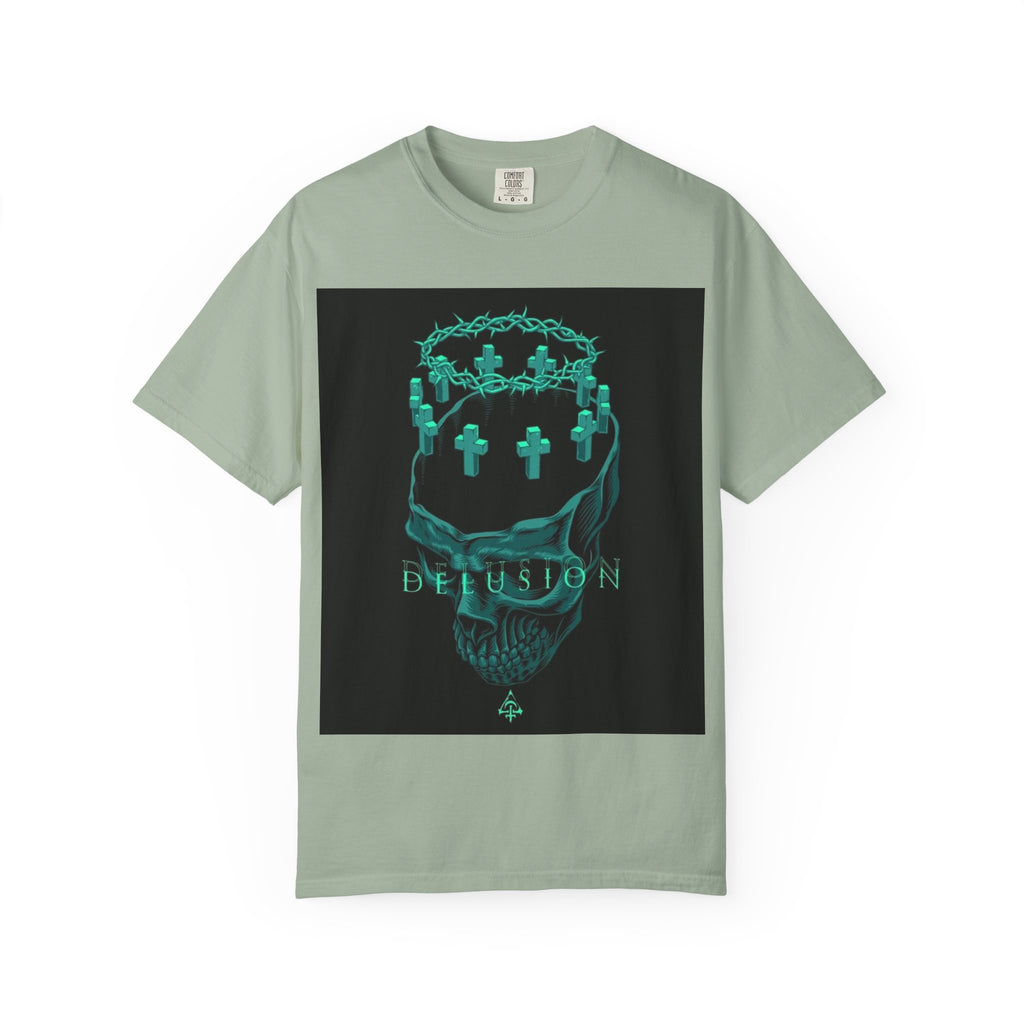 Skull Crown Tee — 'Delusion' Gothic Graphic T-Shirt