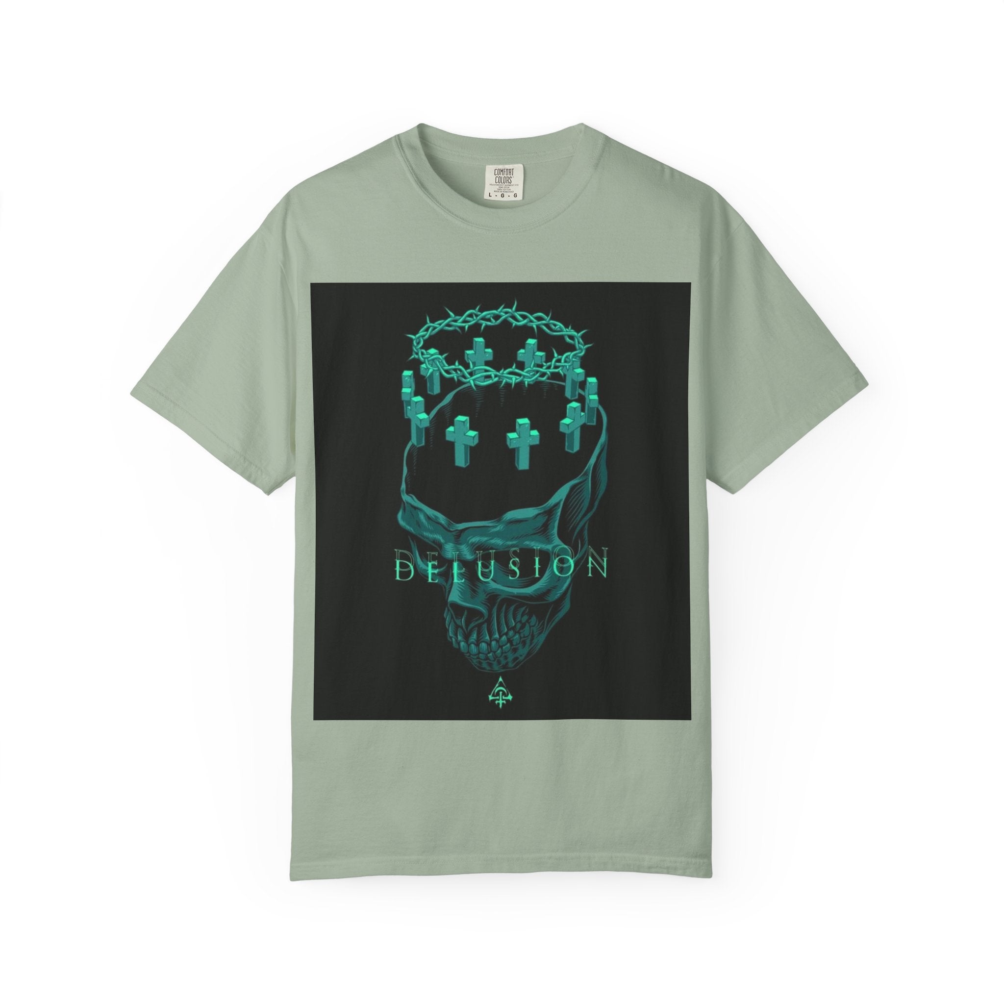 Skull Crown Tee — 'Delusion' Gothic Graphic T-Shirt
