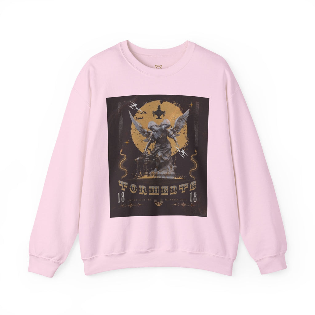 Crewneck Sweatshirt — Vintage Angel Graphic "Forgiven" Streetwear