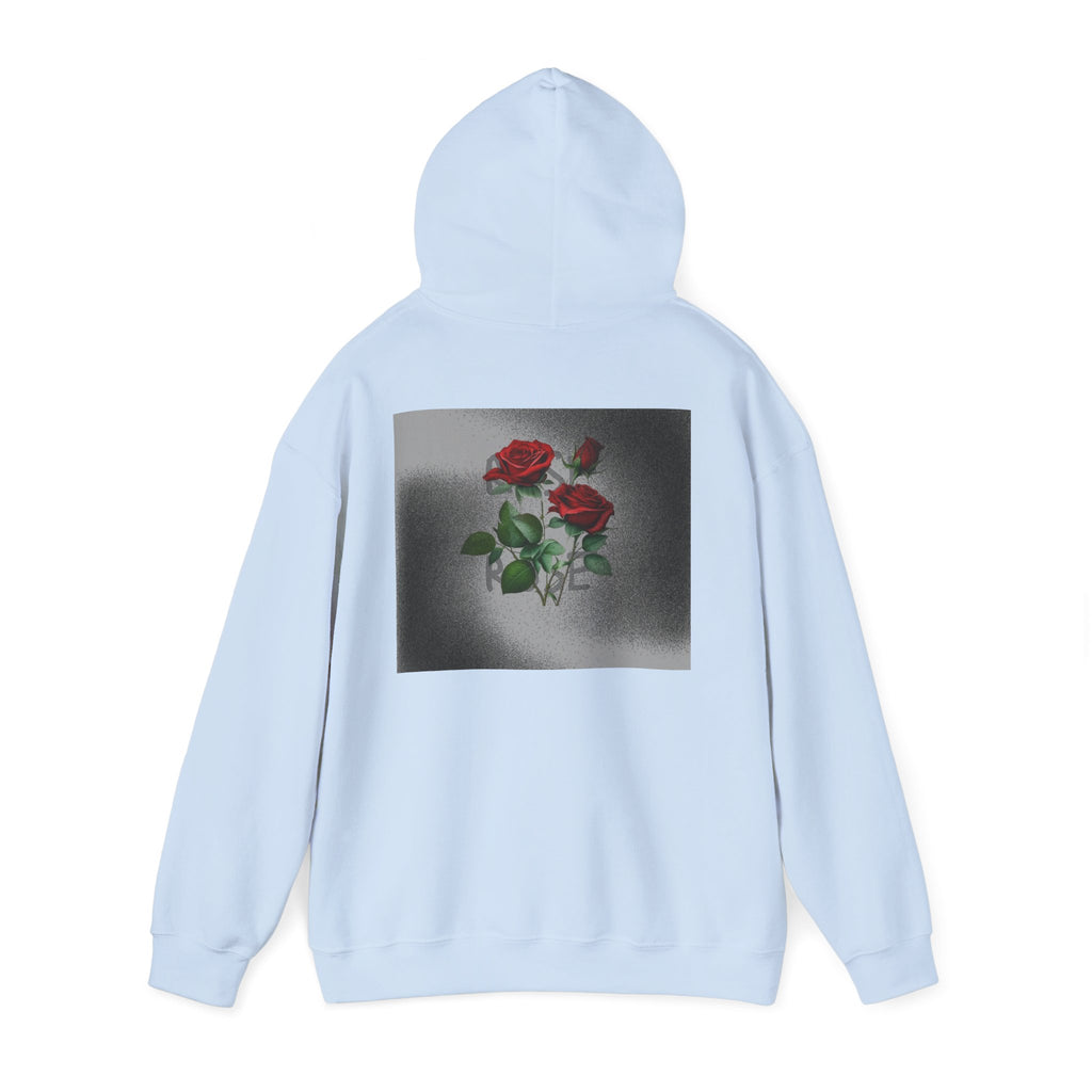 Rose Bloom Hoodie — Vintage Red Roses Graphic Pullover