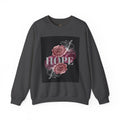 Hope Floral Crewneck Sweatshirt — 'HOPE' Vintage Rose Graphic