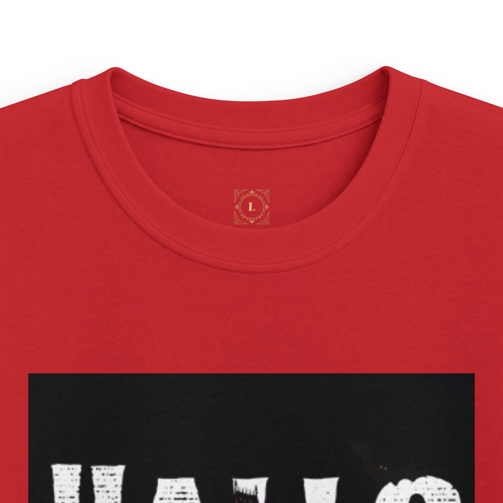 Halloween Haunted House Kids Tee — "Happy Halloween" Graphic T‑Shirt for Kids