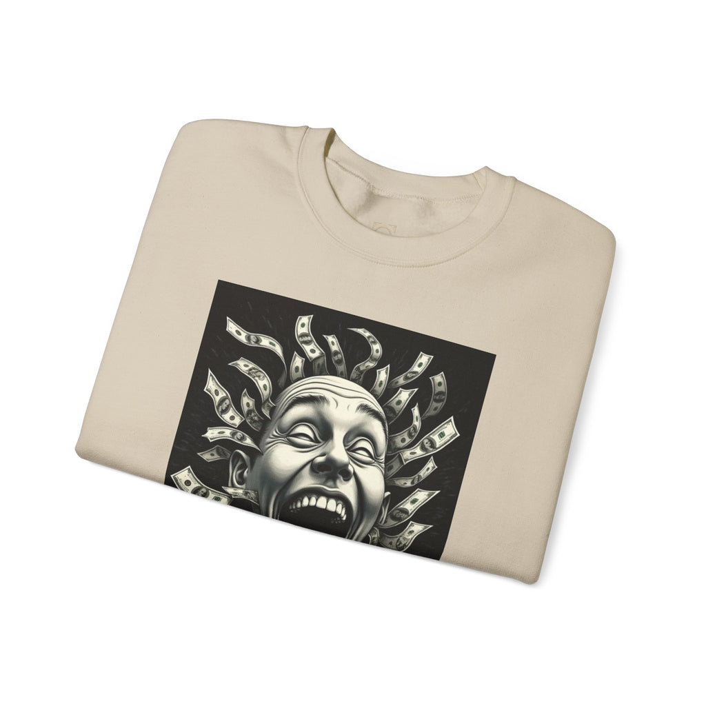 Sweatshirt — 'God Did.' Medusa Money Graphic Crewneck