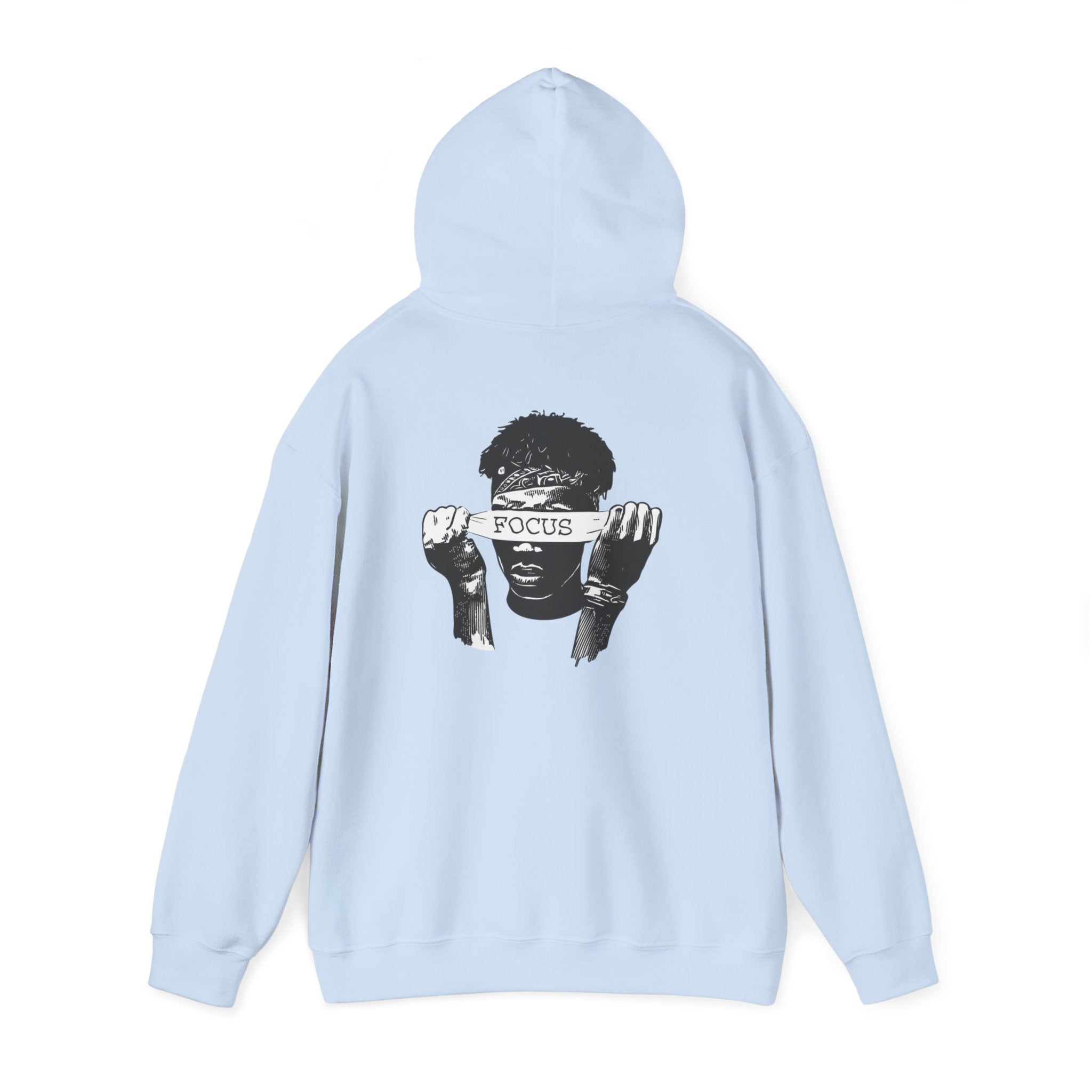 Focus Graphic Hoodie — Monochrome Motivational Streetwear