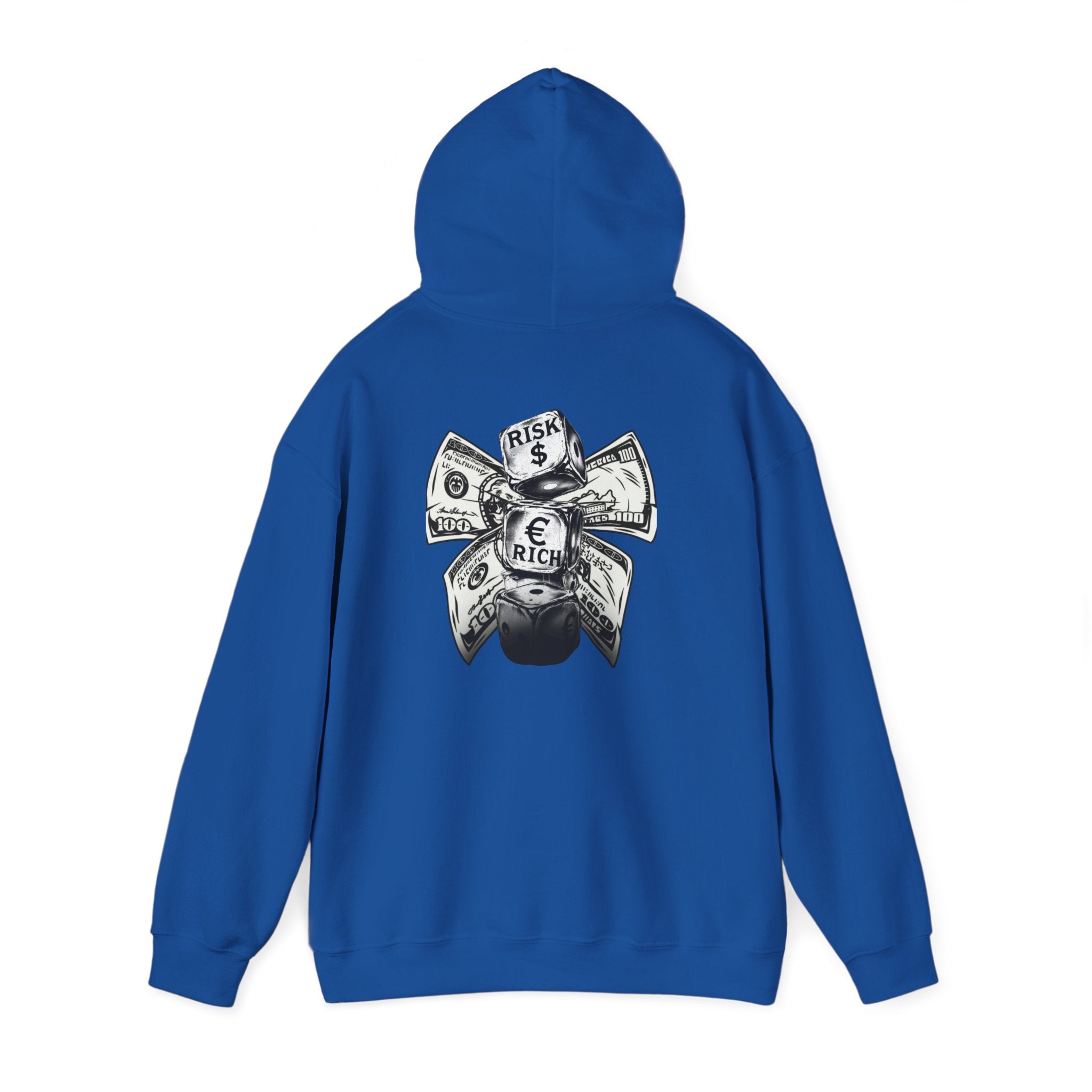 Money Bow Hoodie — Graphic Dollar Knot “Get Rich” Pullover