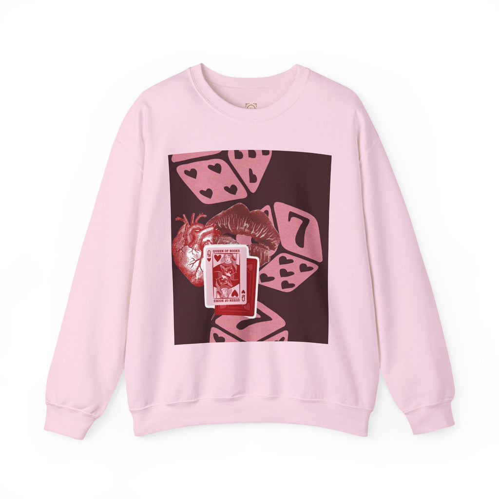 Lucky Heart Dice Crewneck Sweatshirt — 'Legaciess' Logo Back