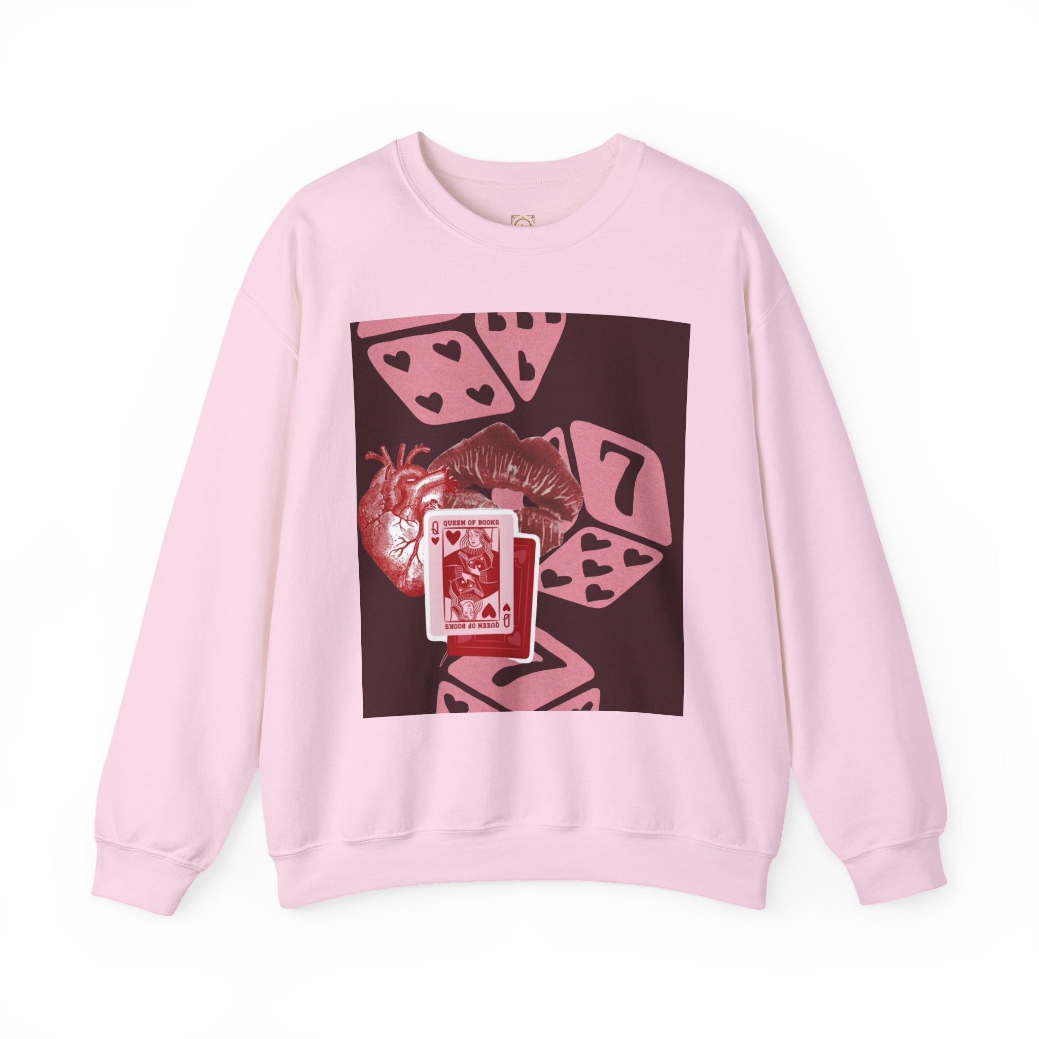 Lucky Heart Dice Crewneck Sweatshirt — 'Legaciess' Logo Back