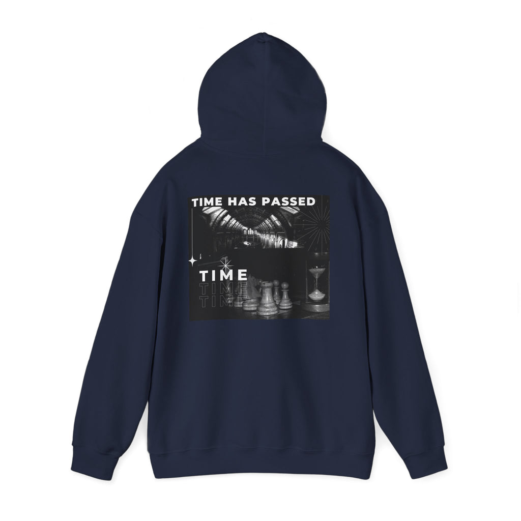 Time Has Passed Hoodie — Vintage Chess Graphic Hooded Sweatshirt
