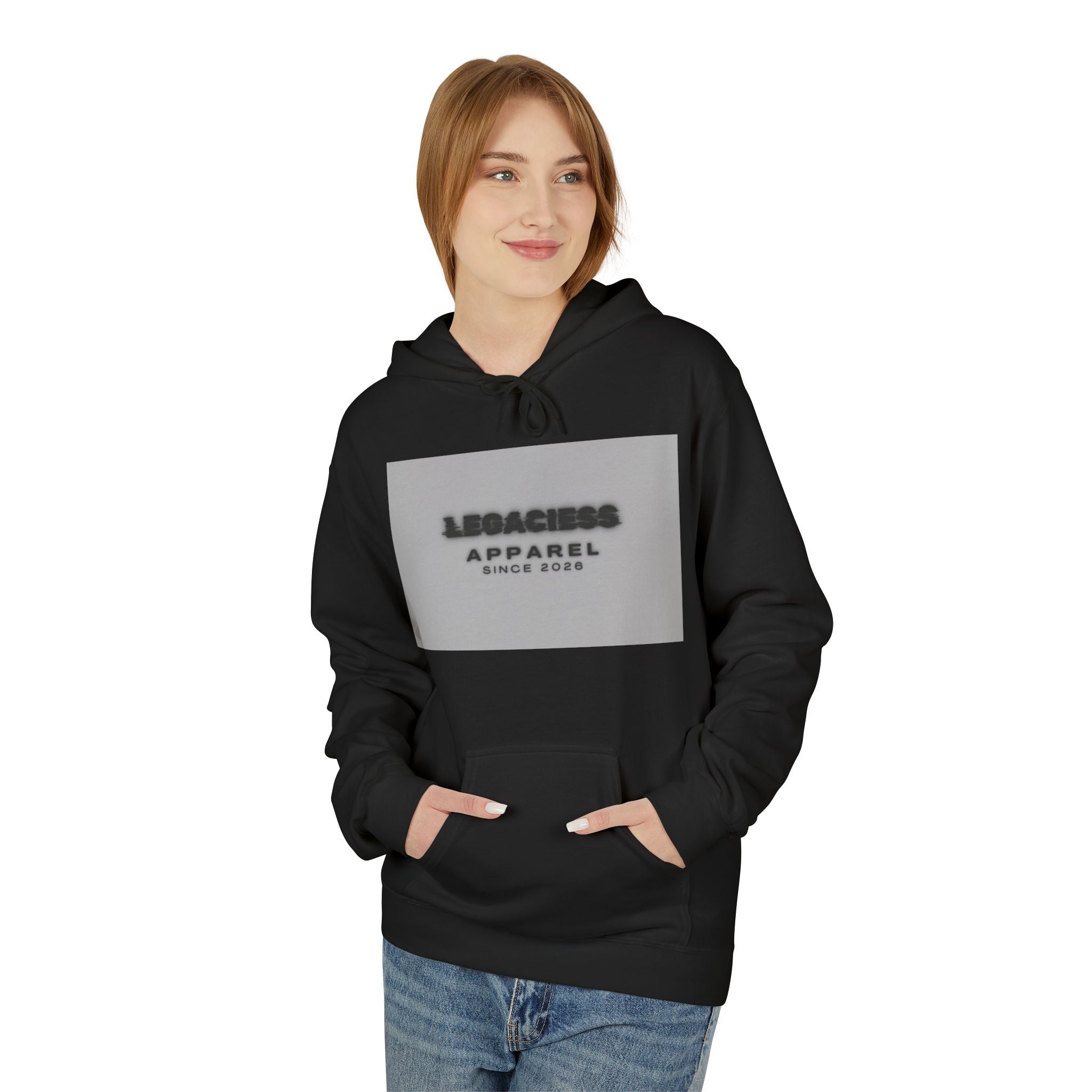Hoodie — 'Legacies Apparel Since 2028' Minimal Logo Pullover