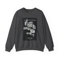 Dream Fragment Crewneck Sweatshirt — 'Man Struggles Upwards' Statue Collage