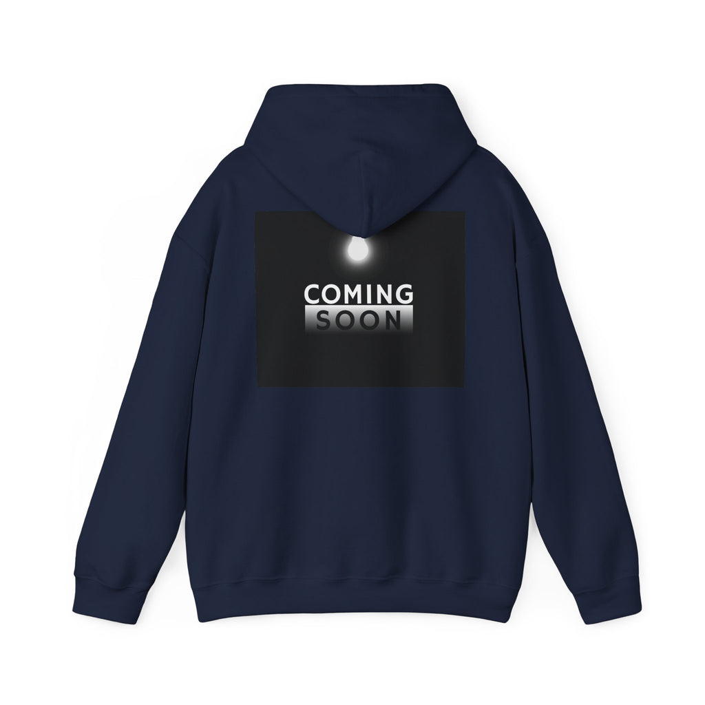 Coming Soon Hoodie - Minimal Neon Sign Pullover