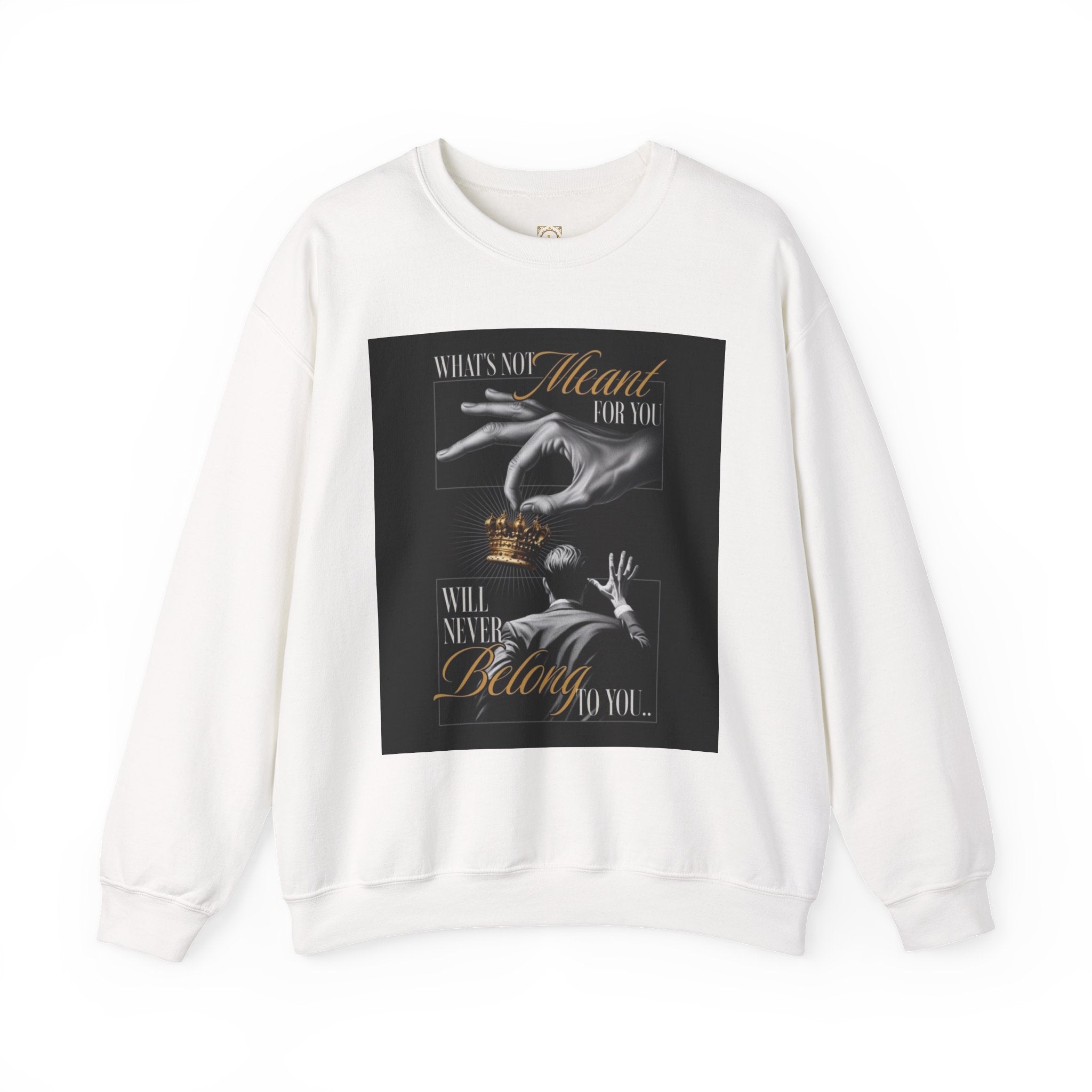 Crewneck Sweatshirt — 'What's My Heart For You' Inspirational Graphic Crewneck
