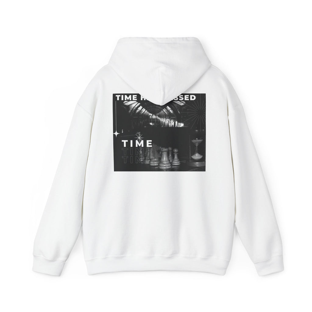 Time Has Passed Hoodie — Vintage Chess Graphic Hooded Sweatshirt