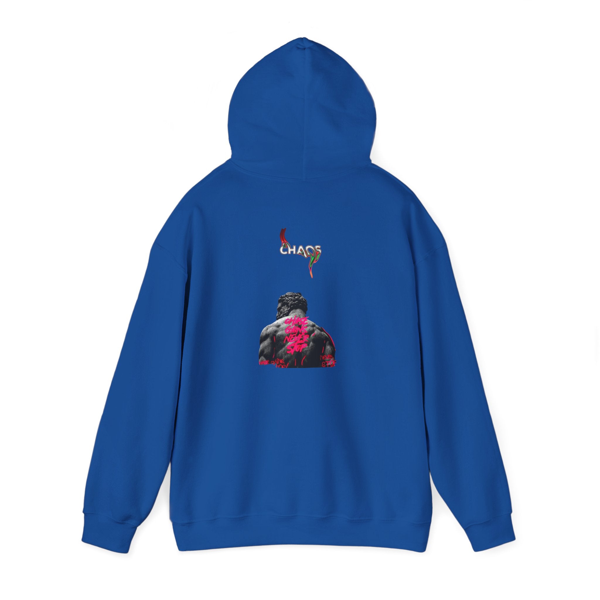 Smoky Rose Backprint Hoodie — Floral Skull Streetwear Pullover
