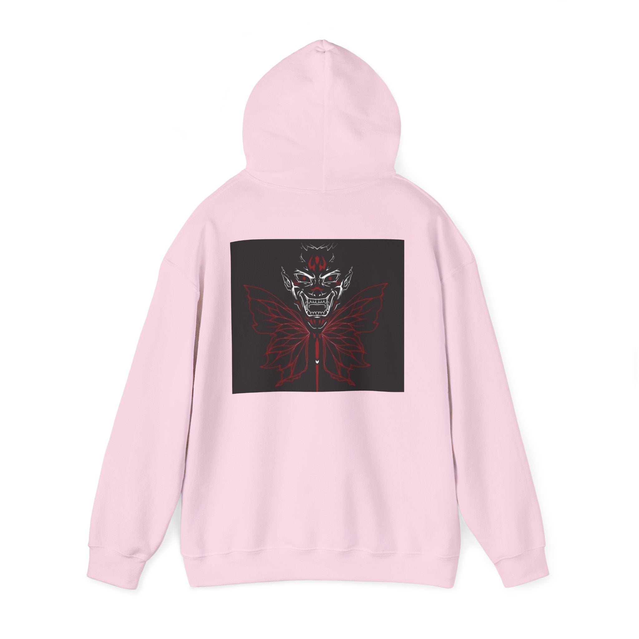 Demonic Butterfly Hoodie - Dark Gothic Skull Winged Design