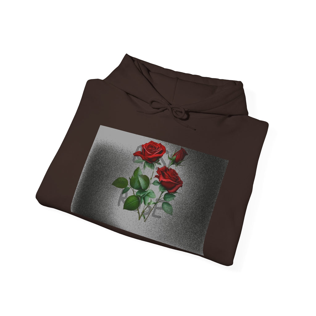 Rose Bloom Hoodie — Vintage Red Roses Graphic Pullover