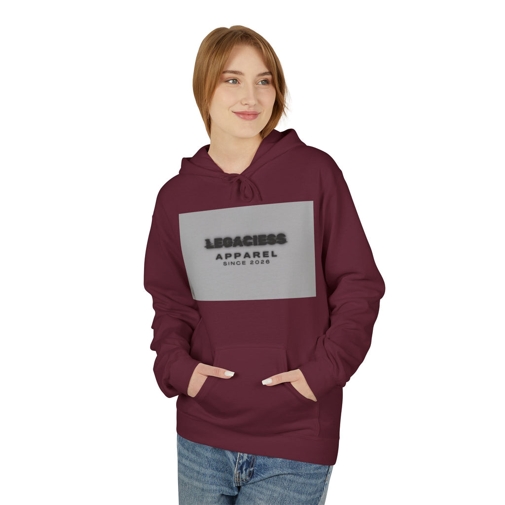 Hoodie — 'Legacies Apparel Since 2028' Minimal Logo Pullover