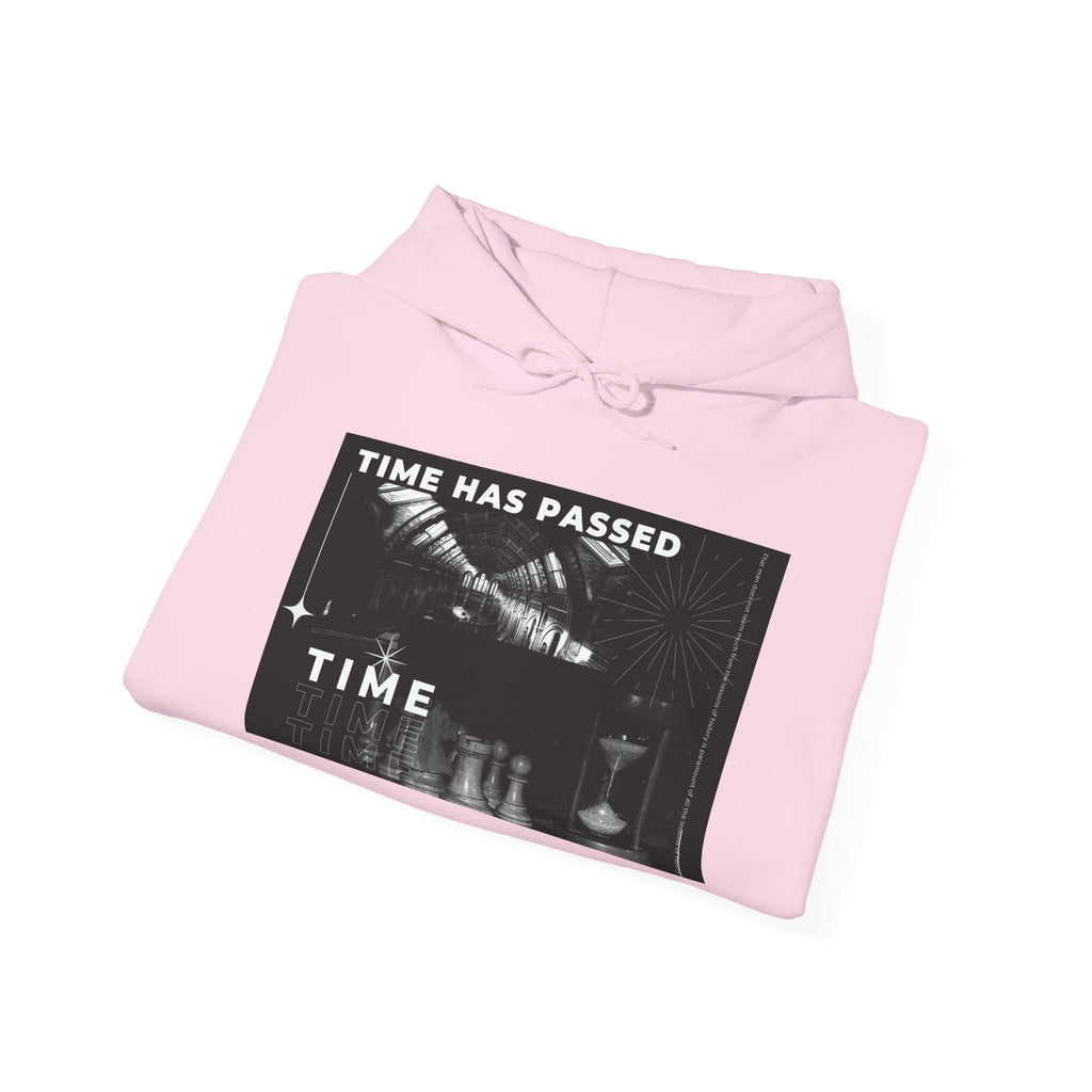 Time Has Passed Hoodie — Vintage Chess Graphic Hooded Sweatshirt