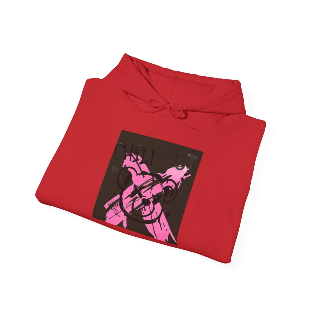 Crossed Guns Hoodie – Pink Retro Graphic Hooded Sweatshirt