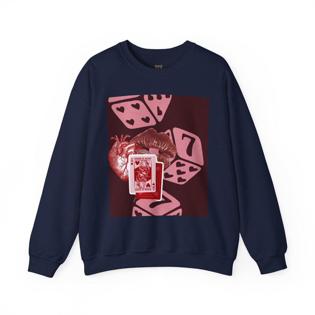 Lucky Heart Dice Crewneck Sweatshirt — 'Legaciess' Logo Back