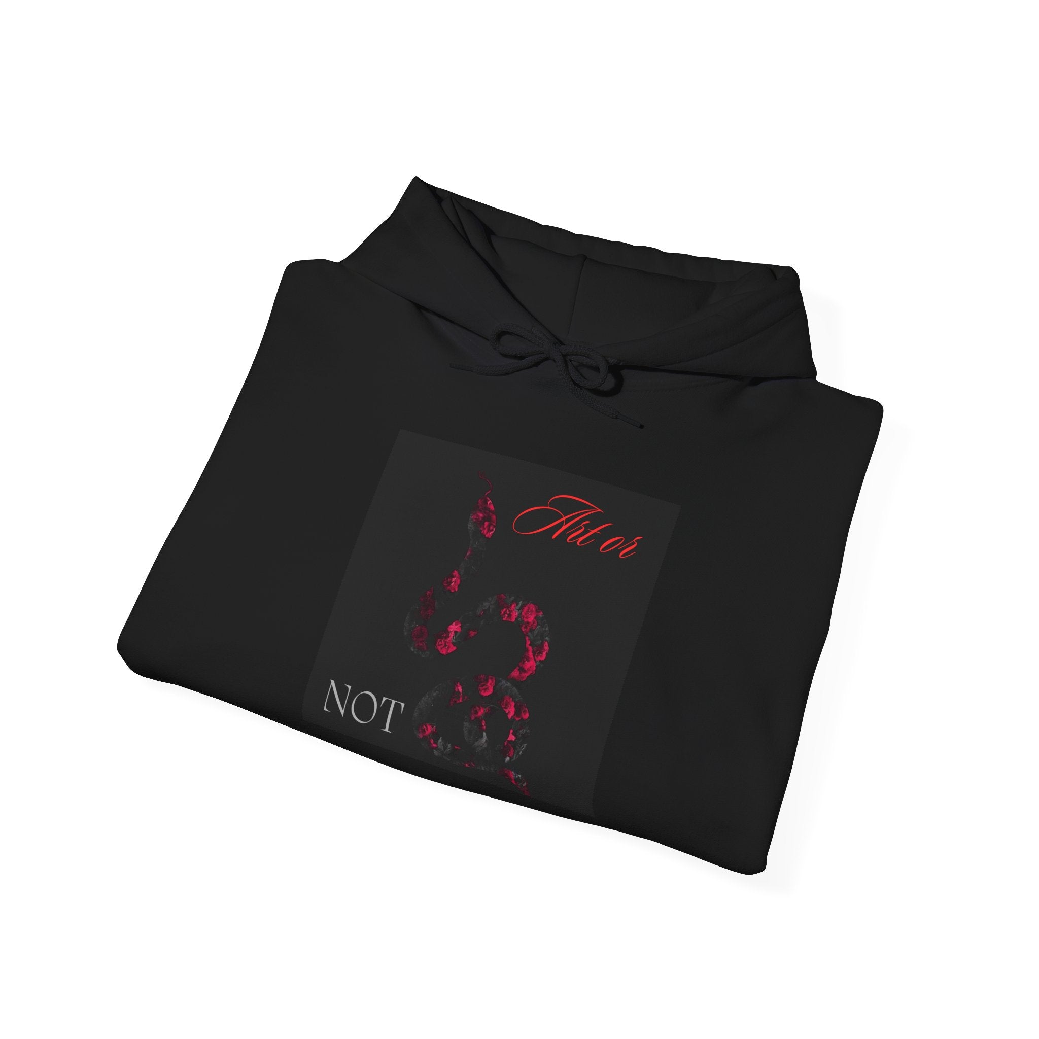 Hoodie — Gothic Red Roses 'Not Mine' Graphic Pullover